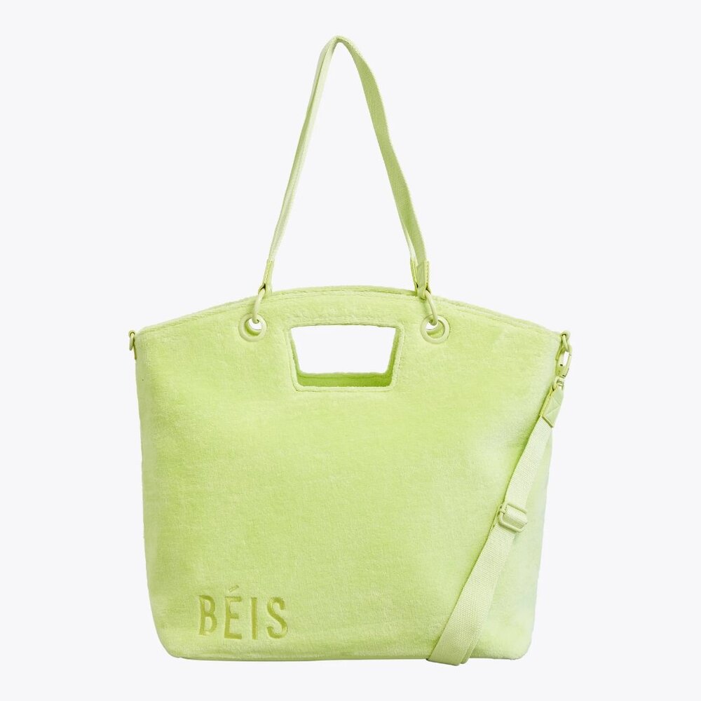 Beis Terry Tote in Citron, Brand New, Never Used